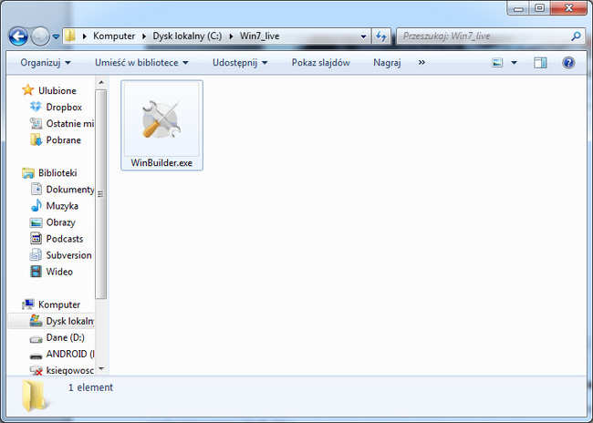 Windows Builder skrót