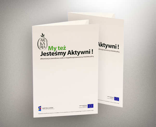 Teczki ofertowe Toruń dla Fundacja na Rzecz Os&oacute;b Niepełnosprawnych "Arkadia"