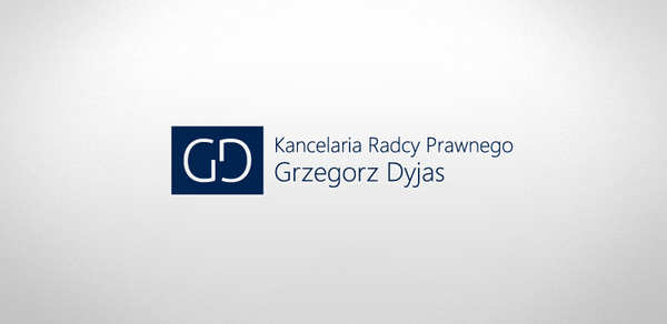Projektowanie logo Katowice dla Kancelaria Radcy Prawnego Grzegorz Dyjas
