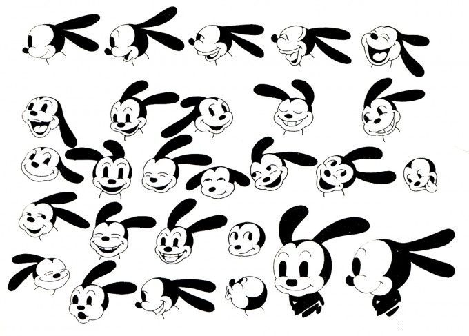 Model postaci Oswalda (c) Walt Disney