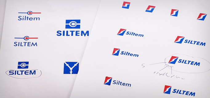 Przykładowe wersje logo Siltem